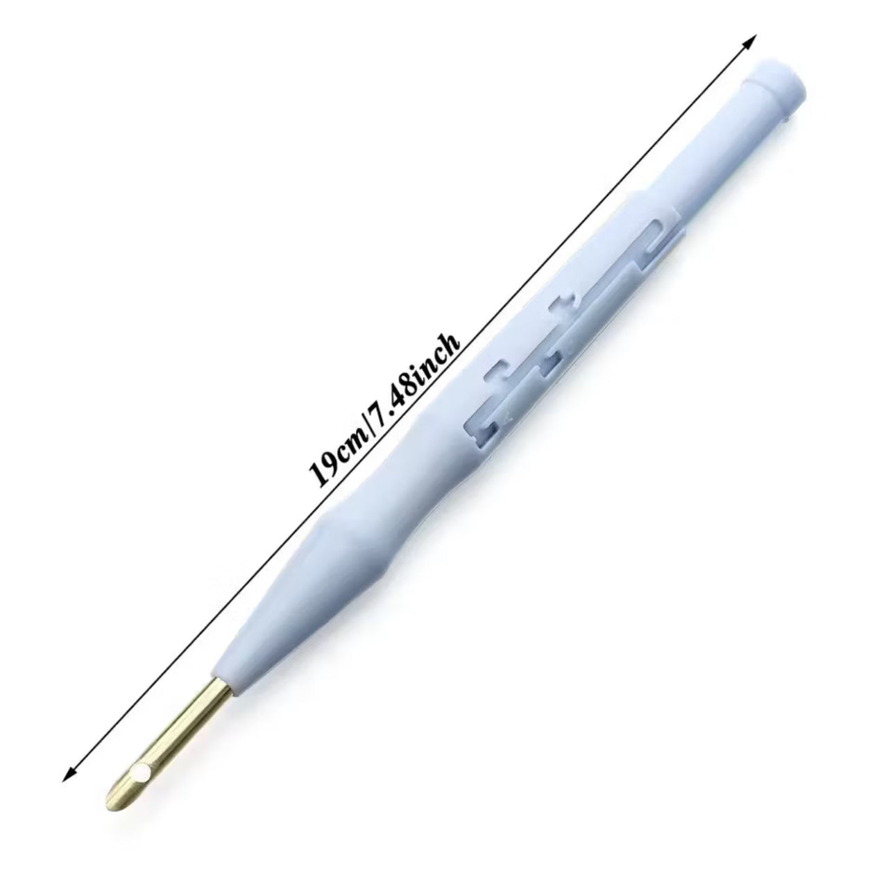 Agulha Punch Needle Plástica – Ferramenta para Bordado em Alto-Relevo | Leve e Ideal para Iniciantes