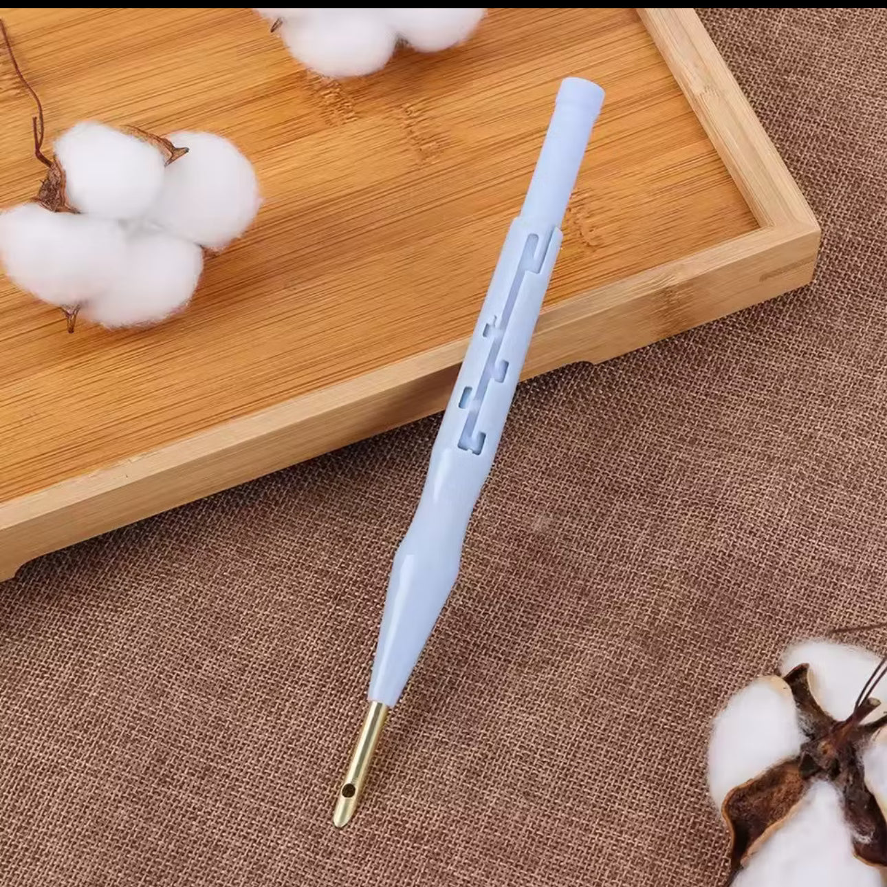 Agulha Punch Needle Plástica – Ferramenta para Bordado em Alto-Relevo | Leve e Ideal para Iniciantes