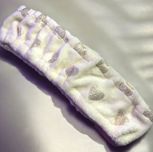 Capa Protetora para Moldura Punch Needle – Plush com Corações Metálicos | Aveludada e Lavável