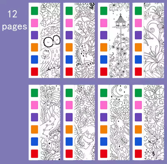 Livro de Pintura com Guia de Cores 5 – 12 Páginas de Criatividade
