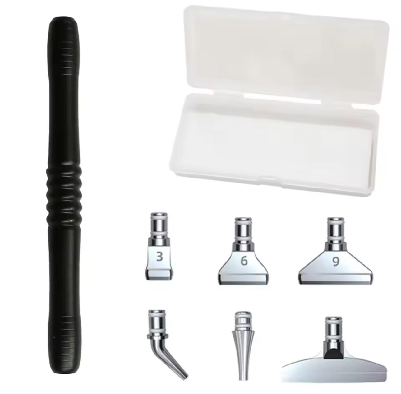 Caneta brilho ponto + acessórios